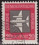 Germany 1957 Plane 20 Pfennig Rojo Scott C2